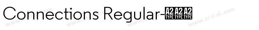 Connections Regular字体转换
